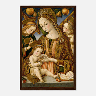 Madonna and Child with Angels Framed Print - view 20