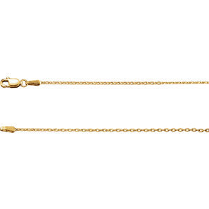 16-inch Cable Chain with Lobster Clasp - 14K Yellow Gold