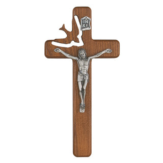 Walnut Holy Spirit Crucifix