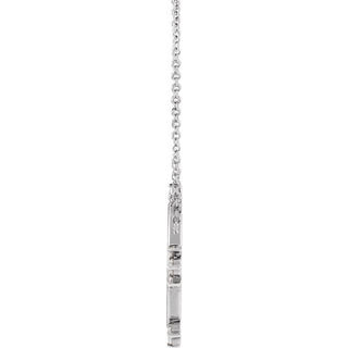 Platinum 1/5 CTW Natural Diamond Miraculous 18" Necklace