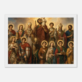 The Fourteen Holy Helpers Framed Print - view 6