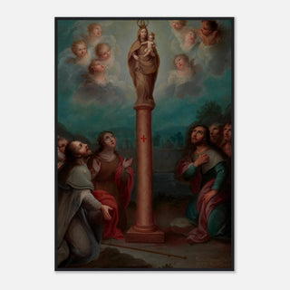 Virgin and Child with Cherubs Framed Print - view 6