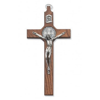  Walnut Saint Benedict Crucifi