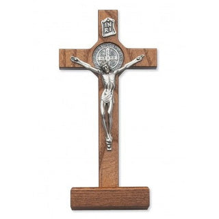  Walnut Stand Saint Bend Crucifix
