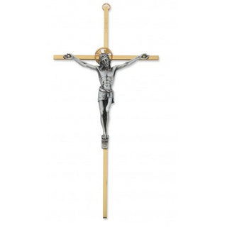  Tutone Sterling Silver Crucifix