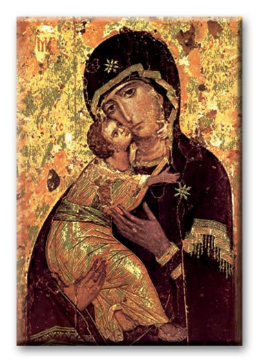 Our Lady Of Vladimir 2"X3"Mini Postcard Mag 10-Pack