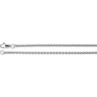 20-inch Wheat Chain with Lobster Clasp - 14K White Gold