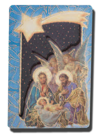 Nativity with Angels Multi- Dimensl Easel/Magnt 5-Pack