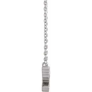 14K White .05 CTW Natural Diamond Petite Holy Spirit 16" Necklace