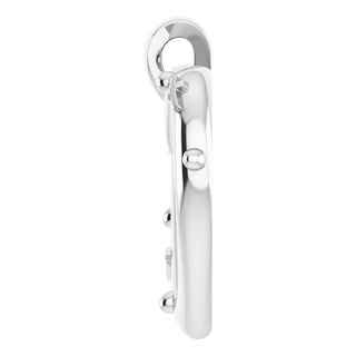Platinum 18.55x17.15 mm Rosary Heart Pendant