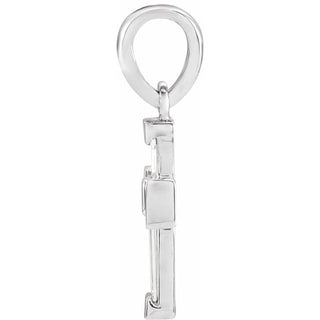 Platinum 1/10 CTW Natural Diamond Cross Pendant