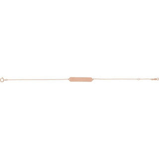 14K Rose Geometric 7-8" Bracelet