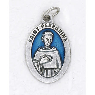 Bulk Saint Peregrine Premium 1 Inch Enameled Medals