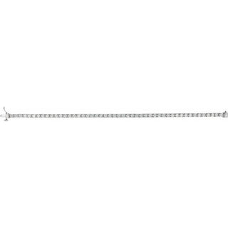 14K White 4 CTW Lab-Grown Diamond Line 7 1/4" Bracelet