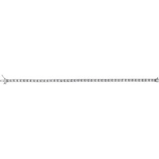14K White 5 CTW Lab-Grown Diamond Line 7 1/4" Bracelet