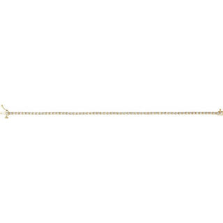14K Yellow 2 CTW Lab-Grown Diamond Line 7 1/4" Bracelet