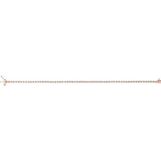 14K Rose 2 CTW Natural Diamond Line 7 1/4" Bracelet