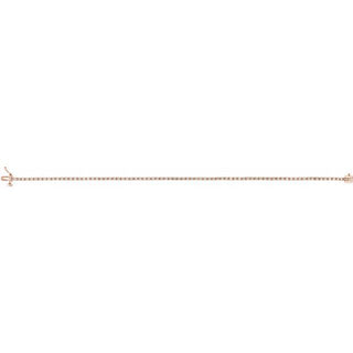 14K Rose 1 CTW Lab-Grown Diamond Line 7 1/4" Bracelet