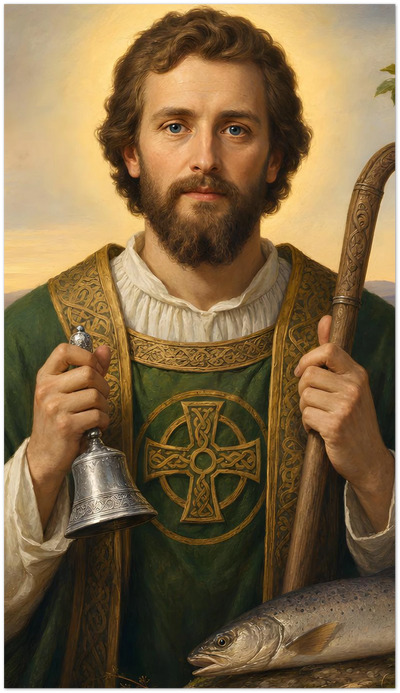 St. Kentigern Mungo Holy Cards