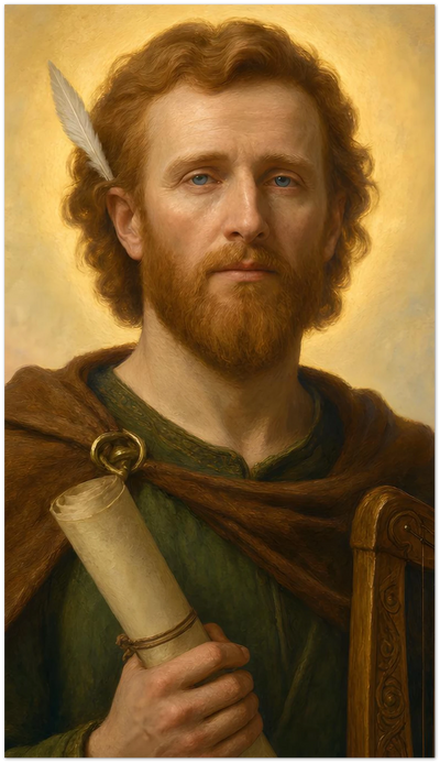 St. Dallan Forgaill Holy Cards