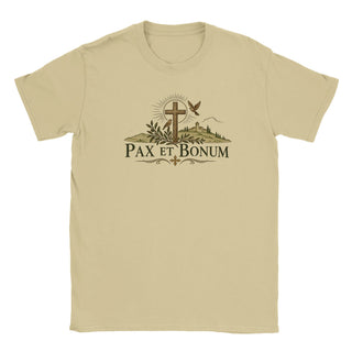 St. Francis of Assisi Pax et Bonum Cross and Birds T-Shirt - view 9