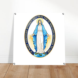 Miraculous Medal Our Lady Acrylic Wall Plaque - view 6