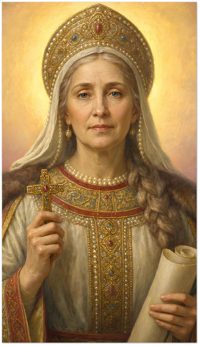 St. Olga of Kiev Holy Cards