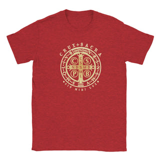 St. Benedict Medal Antique Gold T-Shirt