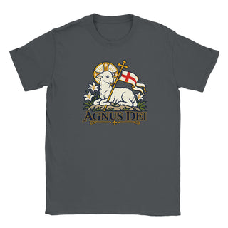 Agnus Dei Gold and Navy T-Shirt - view 4