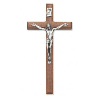  Beveled Walnut Crucifix