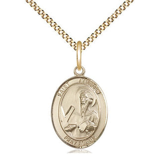 14kt Gold Filled Saint Andrew the Apostle Medal Religious Jewelry Engraved Catholic Saint Jewelry