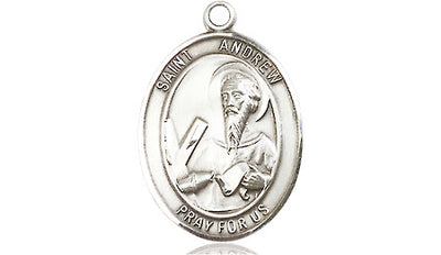 Sterling Silver St. Andrew the Apostle Medal | Medium | Engravable