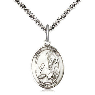 Sterling Silver Saint Andrew the Apostle Medal Religious Jewelry Engraved Catholic Saint Jewelry