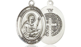 Sterling Silver Saint Benedict Medal Religious Jewelry