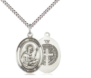 Sterling Silver Saint Benedict Medal Religious Jewelry