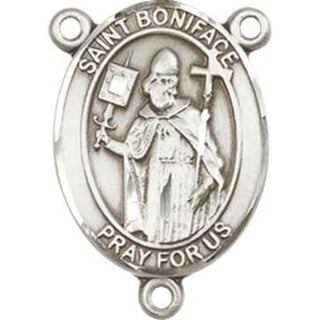 Sterling Silver Saint Boniface Rosary Center
