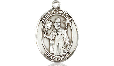 Sterling Silver St. Boniface Medal | Medium | Engravable