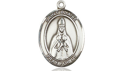 Sterling Silver St. Blaise Medal | Medium | Engravable
