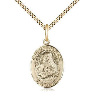 14kt Gold Filled Saint Frances Cabrini Medal Religious Jewelry Engraved Catholic Saint Jewelry