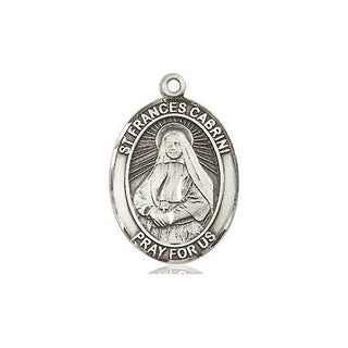 Pewter Saint Frances Cabrini Medal Engraved Catholic Saint Jewelry