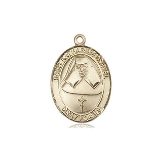 14kt Gold Saint Katharine Drexel Medal Engraved Catholic Saint Jewelry