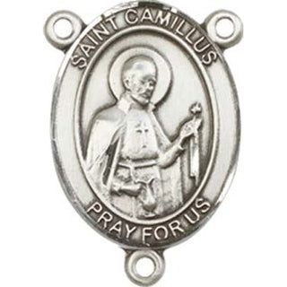 Sterling Silver Saint Camillus of Lellis Rosary Center