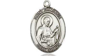 Sterling Silver St. Camillus of Lellis Medal | Medium | Engravable