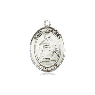 Sterling Silver St. Charles Borromeo Medal | Medium | Engravable