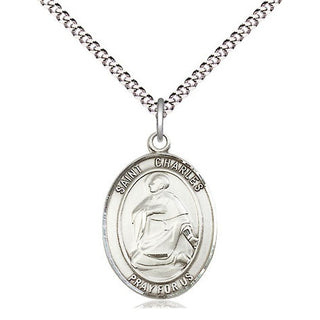 Sterling Silver Saint Charles Borromeo Medal Religious Jewelry Engraved Catholic Saint Jewelry