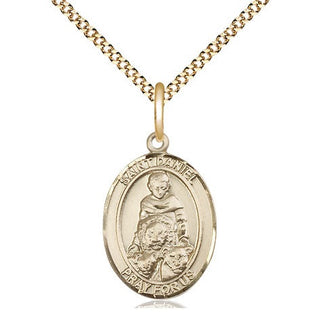 14kt Gold Filled Saint Daniel Medal Religious Jewelry Engraved Catholic Saint Jewelry