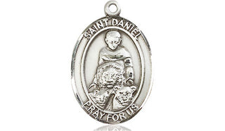 Sterling Silver Saint Daniel Medal Religious Jewelry Engraved Catholic Saint Jewelry