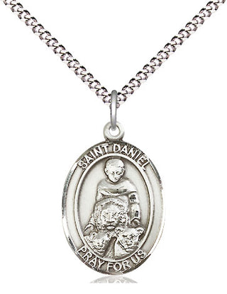 Sterling Silver Saint Daniel Medal Religious Jewelry Engraved Catholic Saint Jewelry