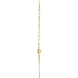 14K Yellow Menorah Star 16" Necklace