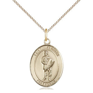 14kt Gold Filled Saint Florian Medal Religious Jewelry Engraved Catholic Saint Jewelry